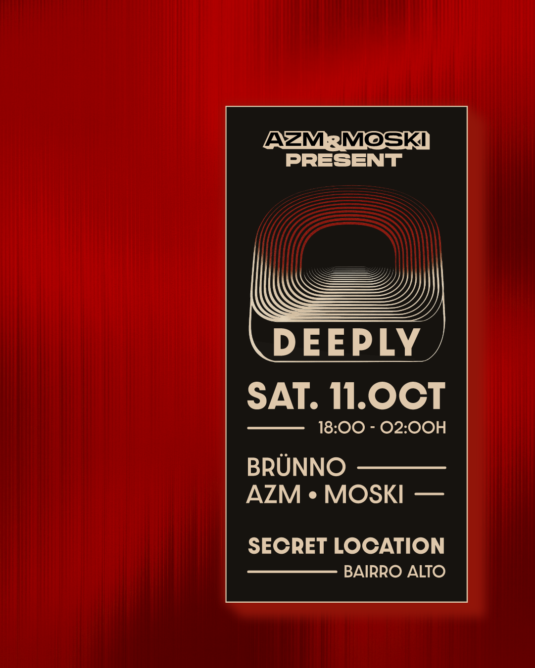 Deeply — Red poster